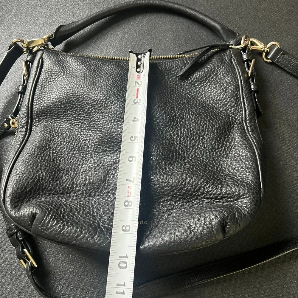 Kate Spade Cobble Hill Black Pebbled Leather Hobo Crossbody Bag Everyday Capsule